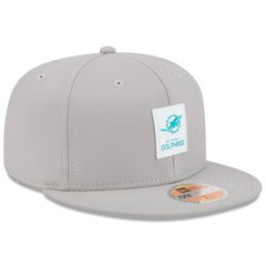 Miami Dolphins New Era 2025 Sideline 59FIFTY Fitted Hat Gray