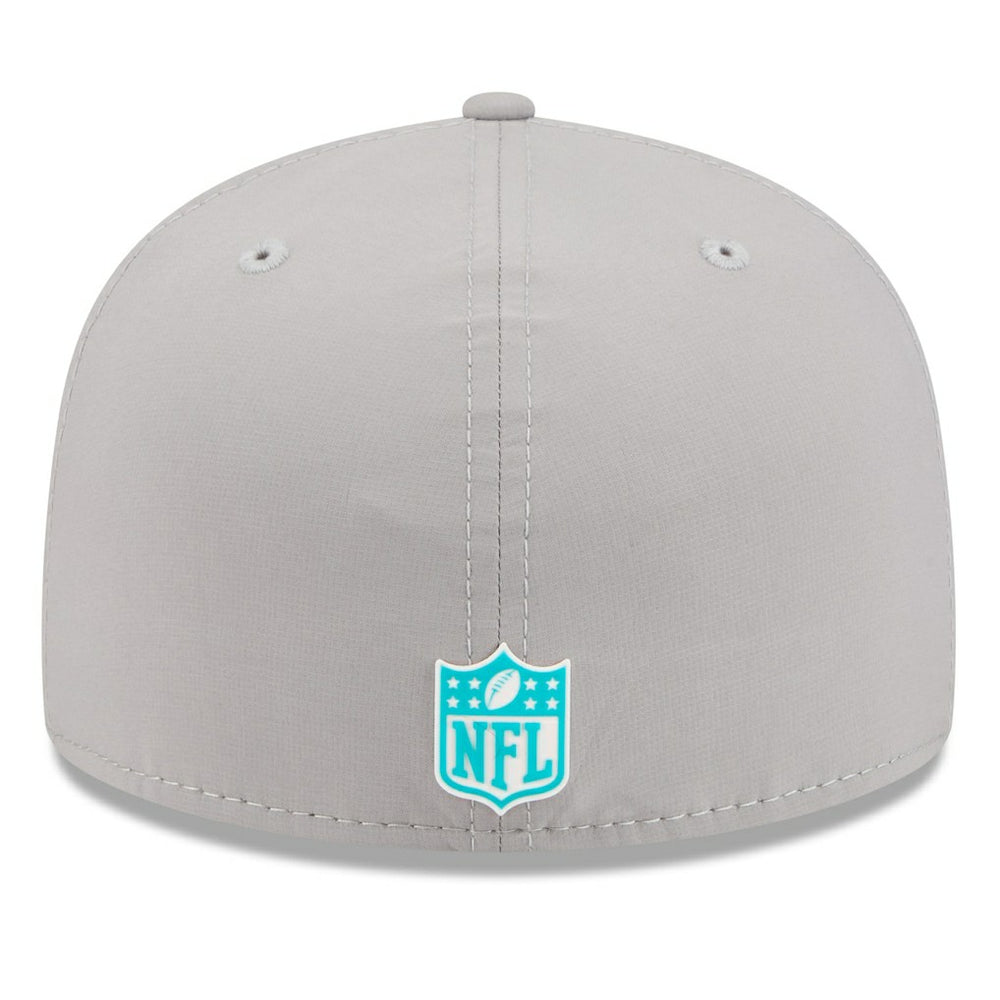 Miami Dolphins New Era 2025 Sideline 59FIFTY Fitted Hat Gray