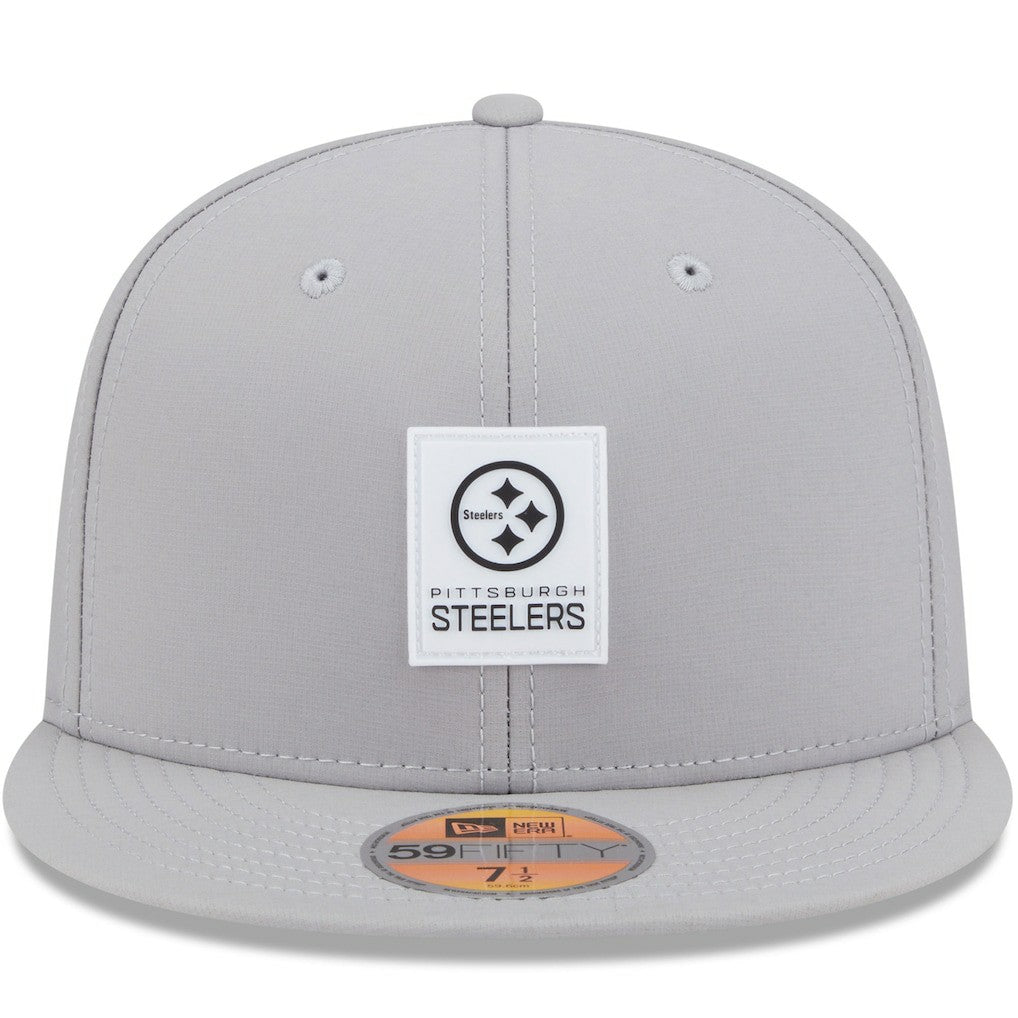 Pittsburgh Steelers New Era 2025 Sideline 59FIFTY Fitted Hat Gray