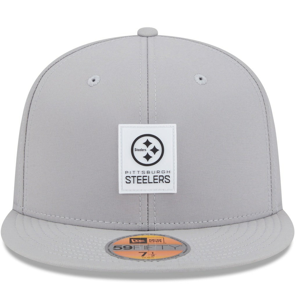 Pittsburgh Steelers New Era 2025 Sideline 59FIFTY Fitted Hat Gray