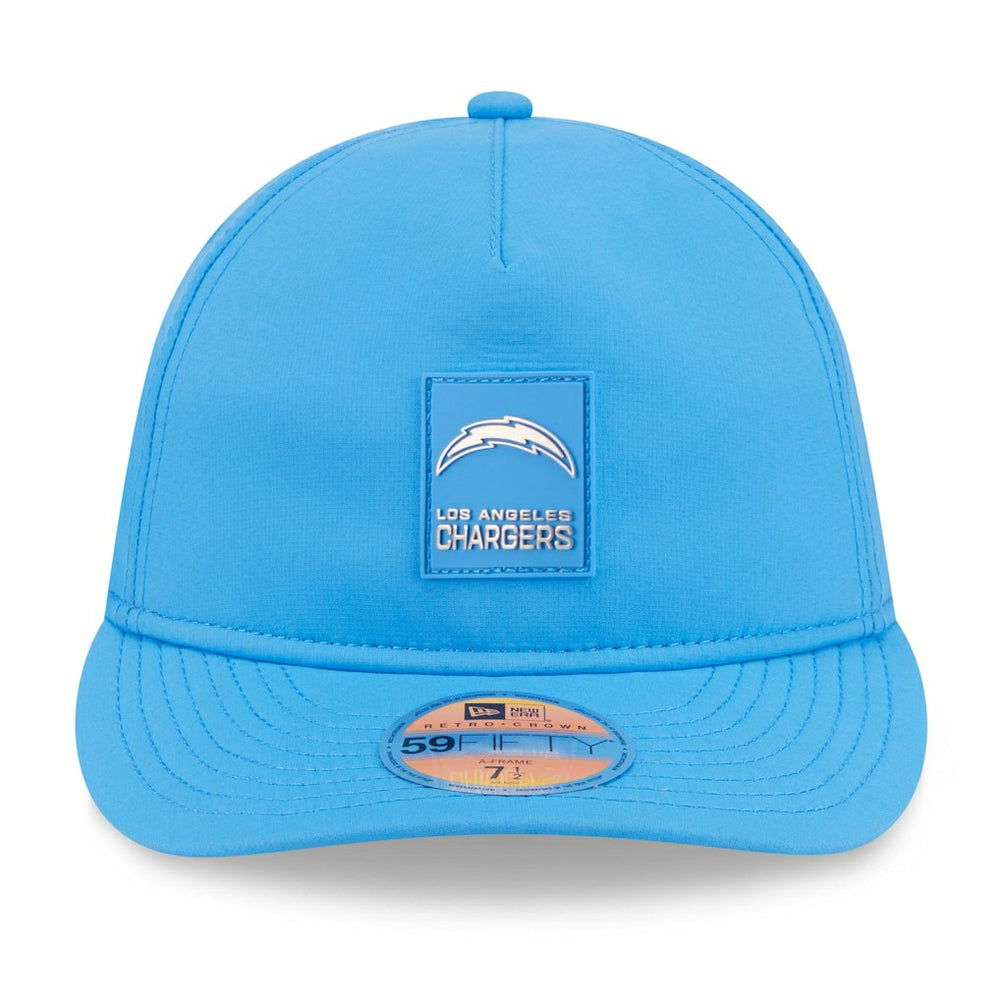 Los Angeles Chargers New Era 2025 Sideline Retro Crown 59FIFTY Fitted Hat Powder Blue