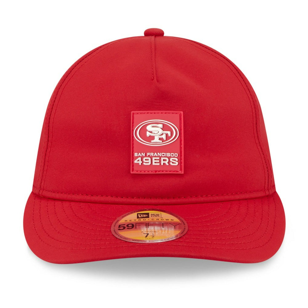 San Francisco 49ers New Era 2025 Sideline Retro Crown 59FIFTY Fitted Hat Scarlet