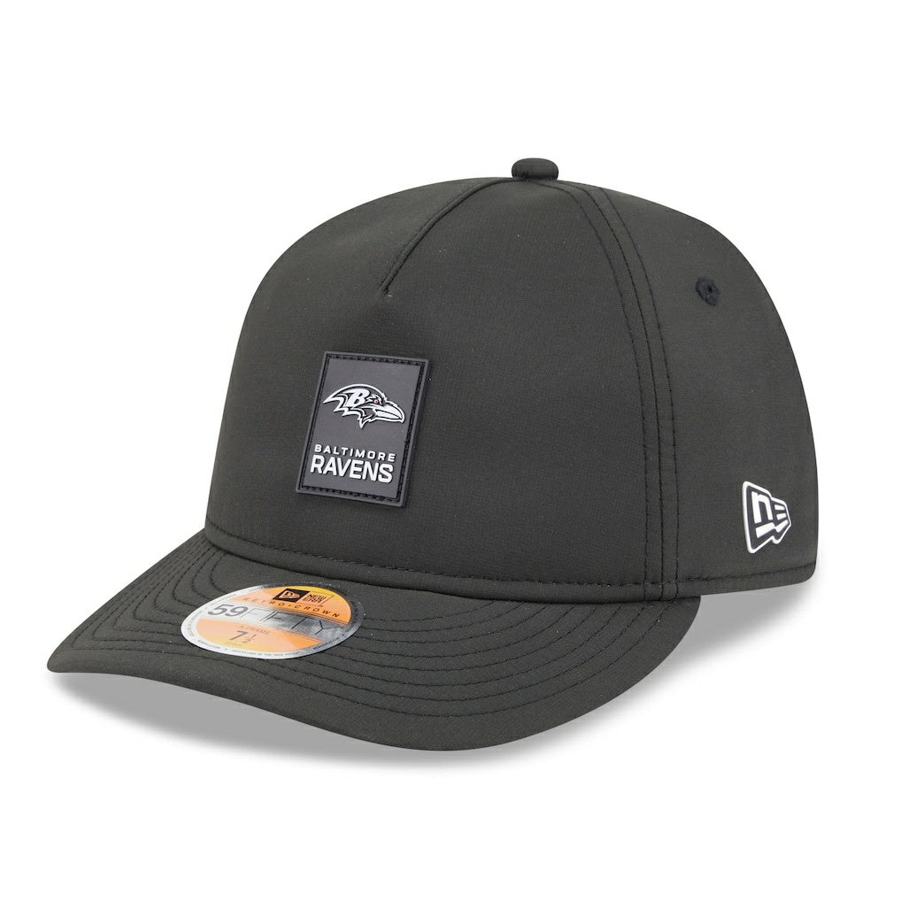Baltimore Ravens New Era 2025 Sideline Retro Crown 59FIFTY Fitted Hat Black