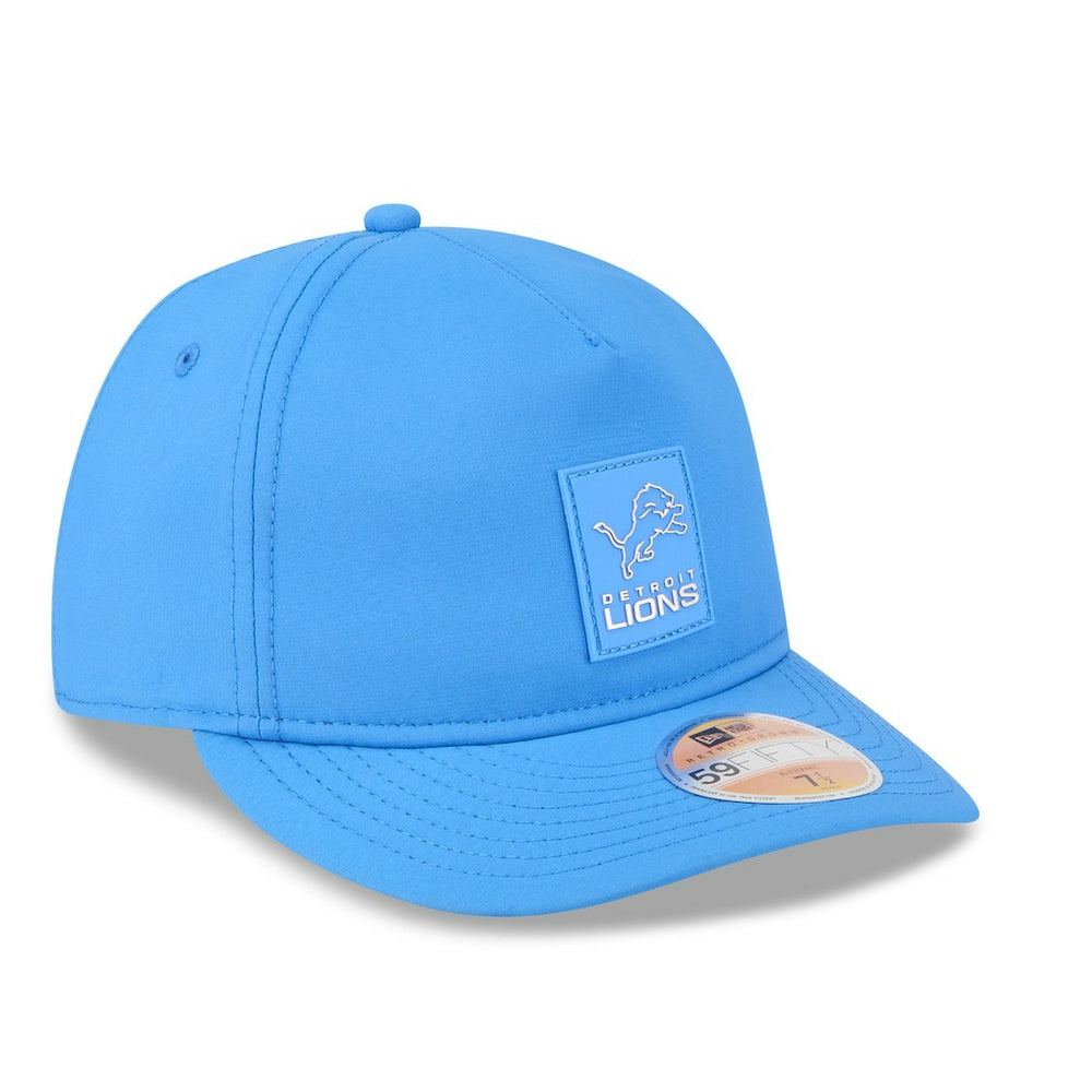 Detroit Lions New Era 2025 Sideline Retro Crown 59FIFTY Fitted Hat Blue