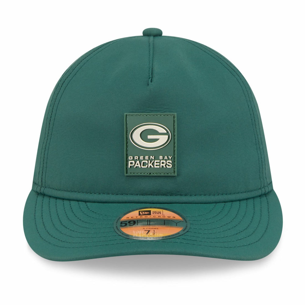 Green Bay Packers New Era 2025 Sideline Retro Crown 59FIFTY Fitted Hat Green