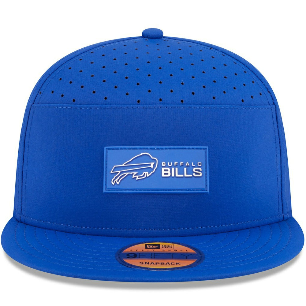 Buffalo Bills New Era 2025 Sideline Split Panel 9FIFTY Snapback Hat Royal