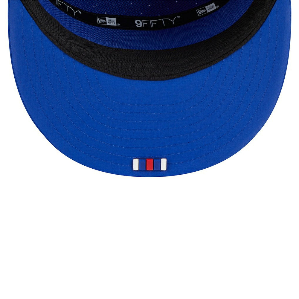 Buffalo Bills New Era 2025 Sideline Split Panel 9FIFTY Snapback Hat Royal