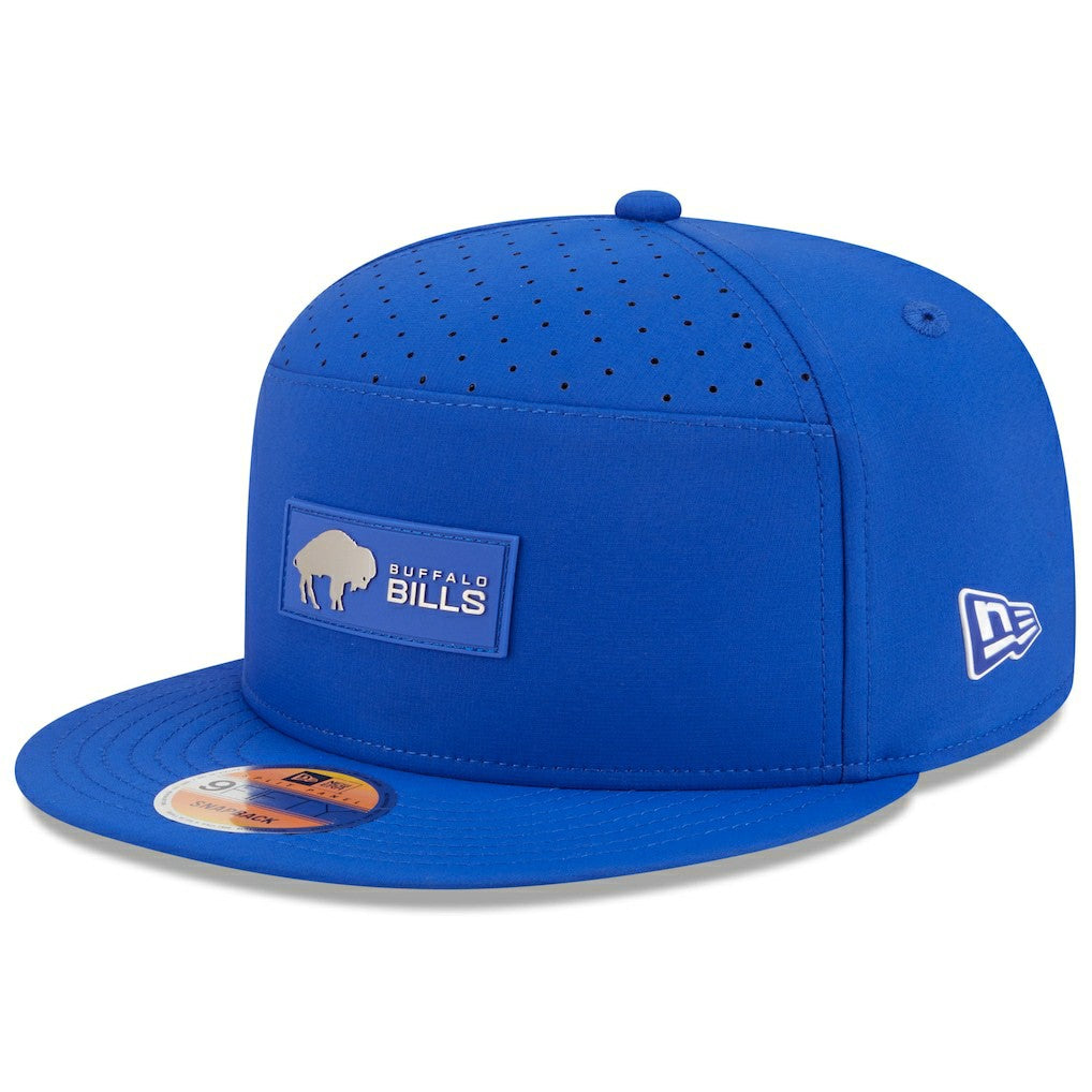 Buffalo Bills New Era 2025 Sideline Throwback Split Panel 9FIFTY Snapback Hat Royal