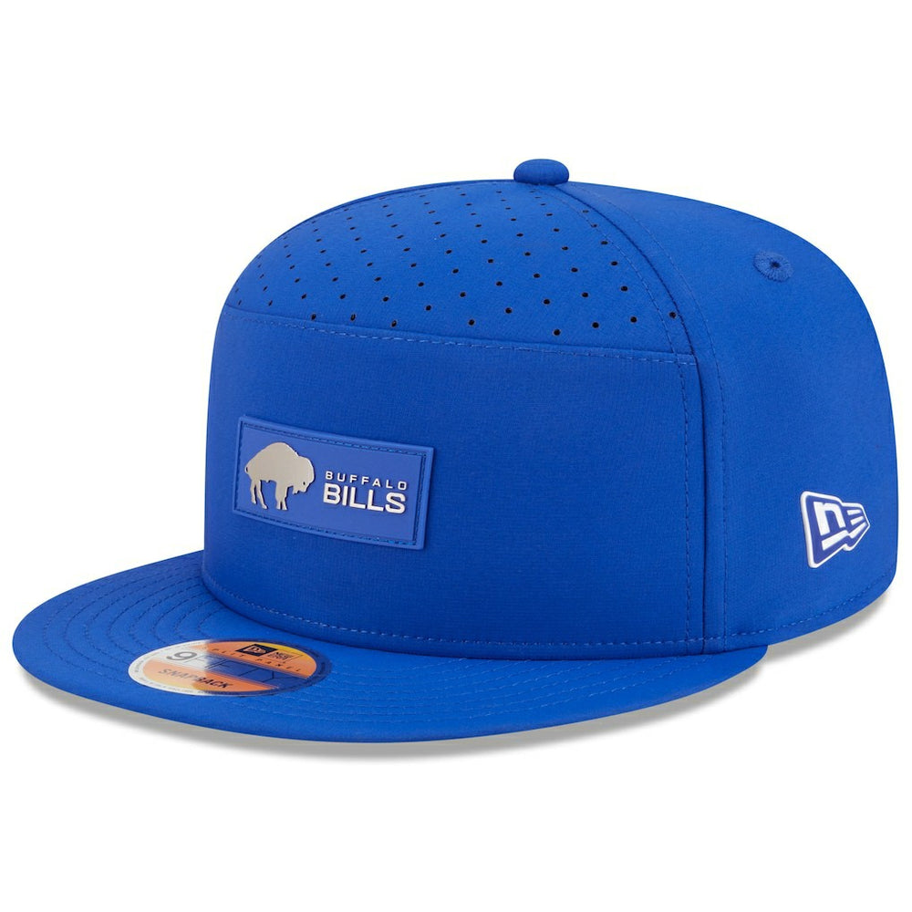Buffalo Bills New Era 2025 Sideline Throwback Split Panel 9FIFTY Snapback Hat Royal