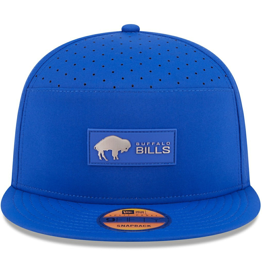 Buffalo Bills New Era 2025 Sideline Throwback Split Panel 9FIFTY Snapback Hat Royal