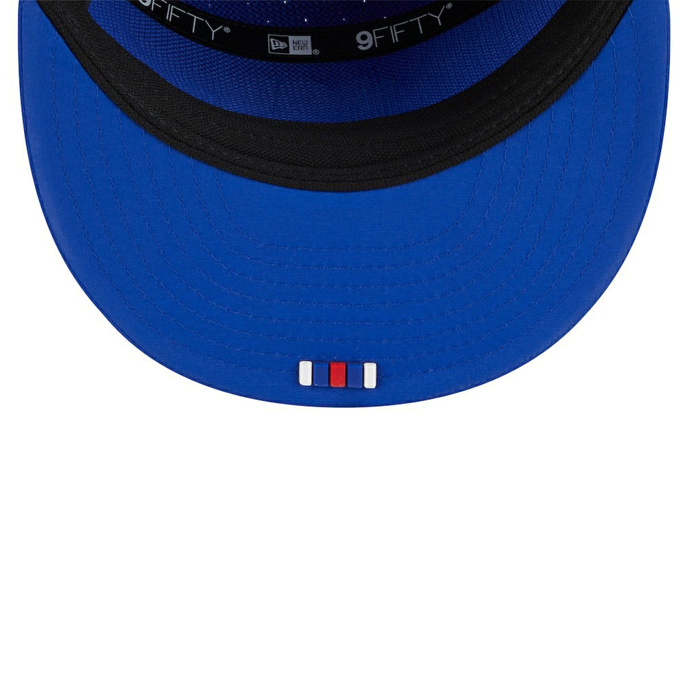 Buffalo Bills New Era 2025 Sideline Throwback Split Panel 9FIFTY Snapback Hat Royal