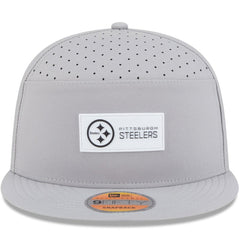 Pittsburgh Steelers New Era 2025 Sideline Split Panel 9FIFTY Snapback Hat Gray