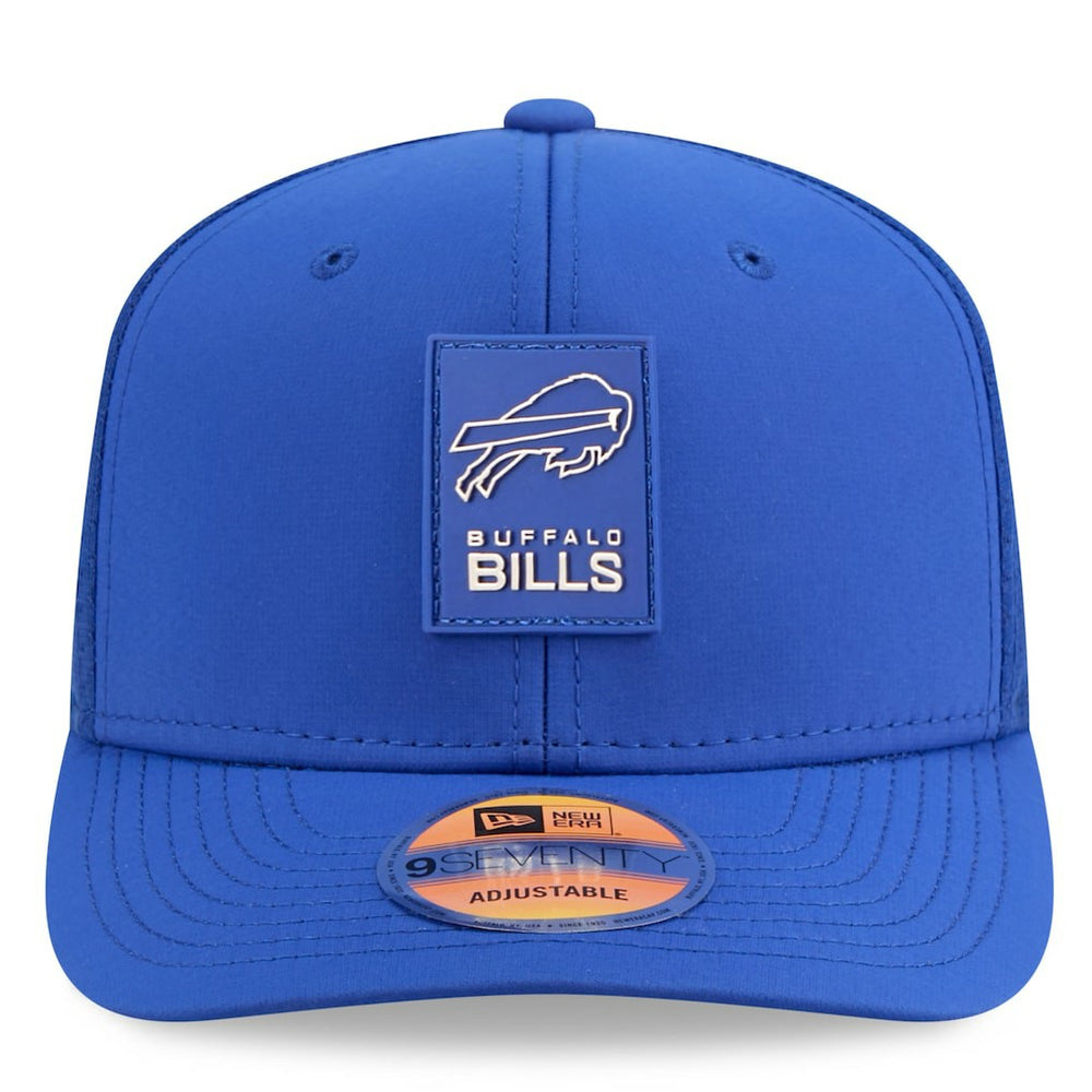 Buffalo Bills New Era 2025 Sideline 9SEVENTY Trucker Adjustable Hat Royal