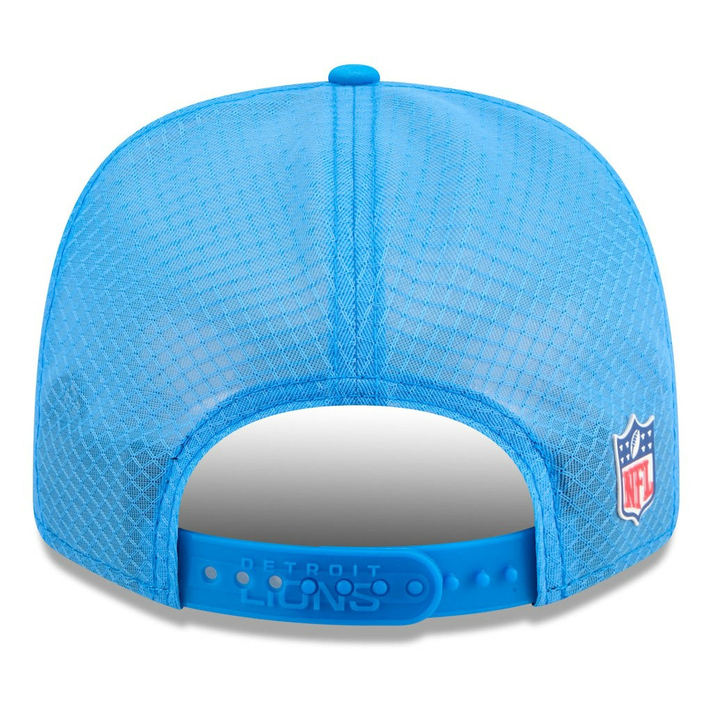 Detroit Lions New Era 2025 Sideline 9SEVENTY Trucker Adjustable Hat Blue