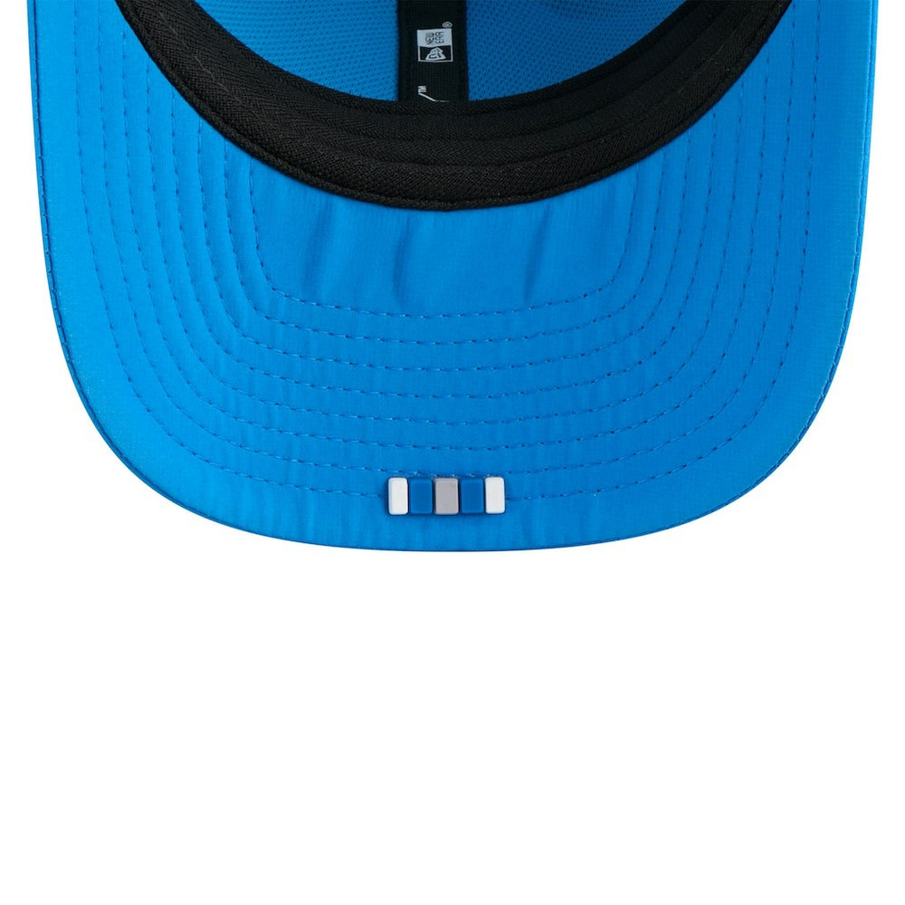Detroit Lions New Era 2025 Sideline Throwback 9SEVENTY Trucker Adjustable Hat Blue
