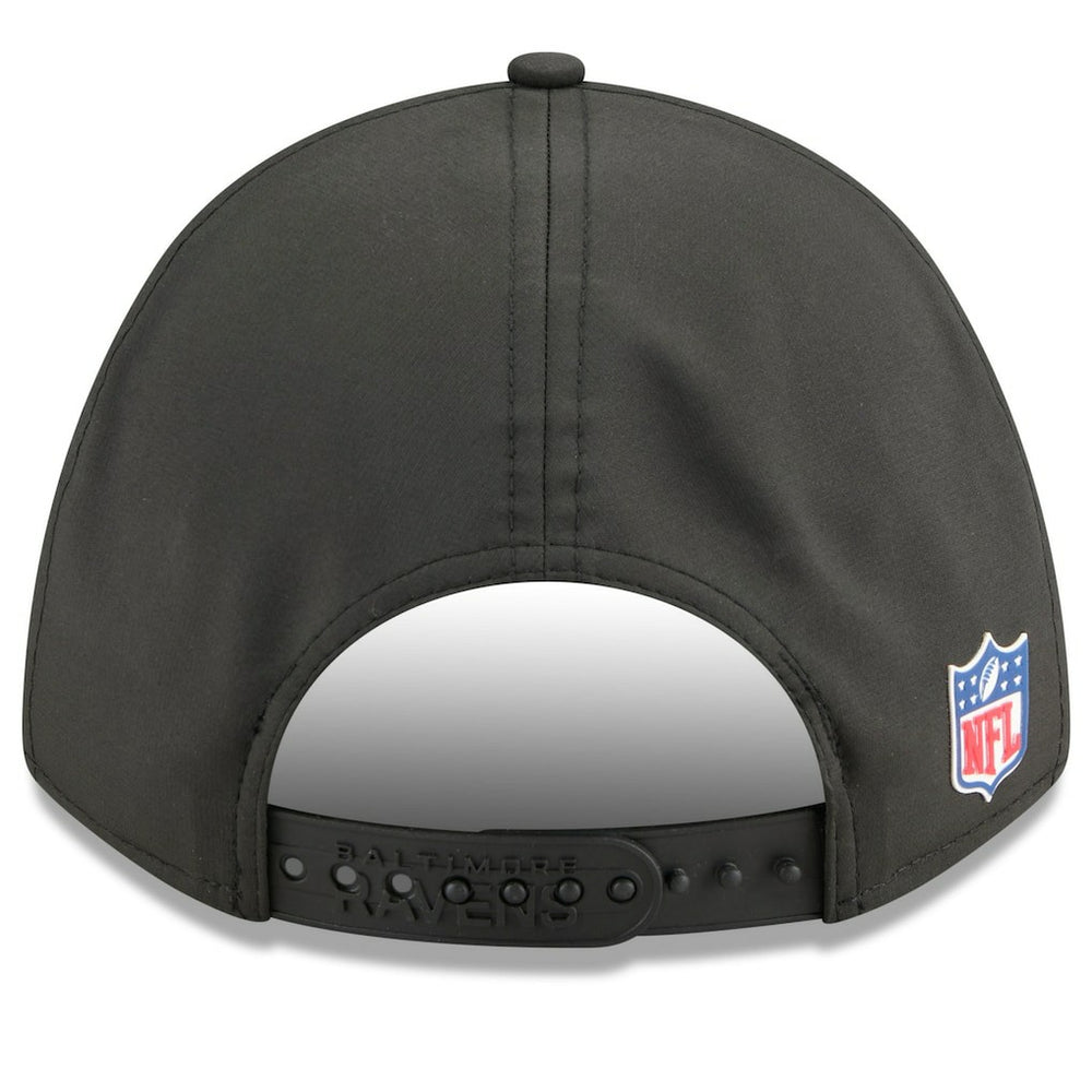 Baltimore Ravens New Era 2025 Sideline M-Crown 9FORTY Adjustable Hat Black