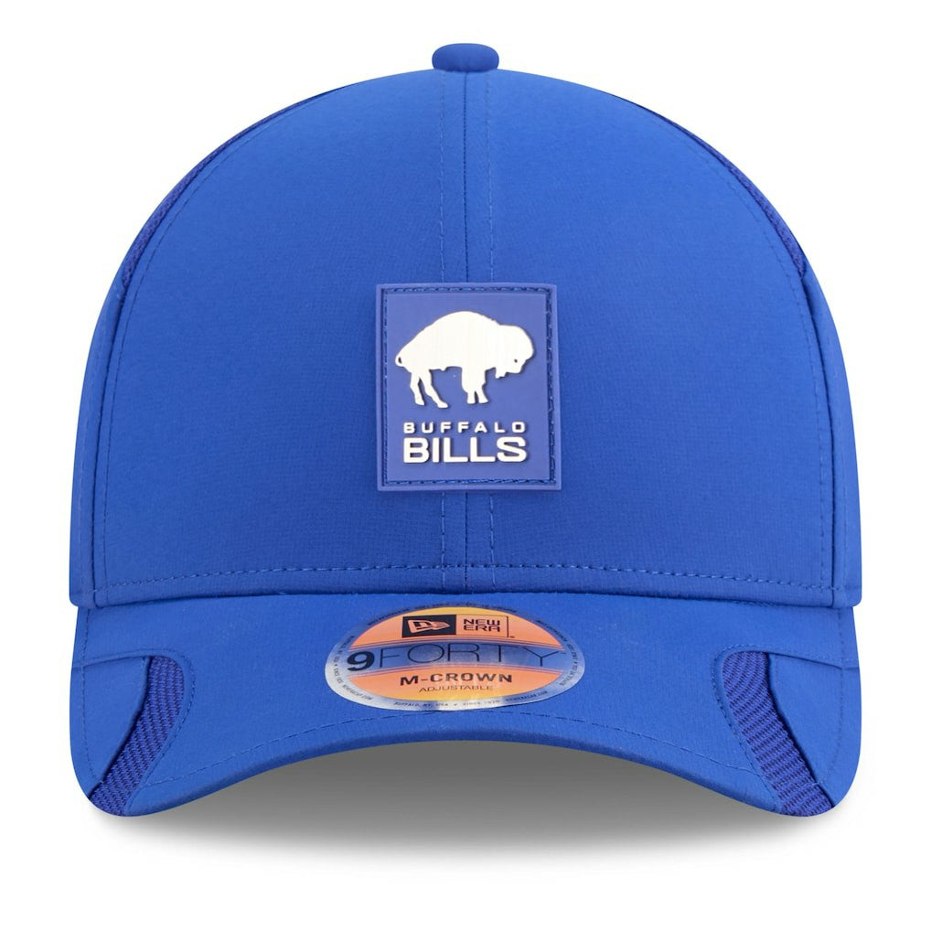Buffalo Bills New Era 2025 Sideline Throwback M-Crown 9FORTY Adjustable Hat Royal