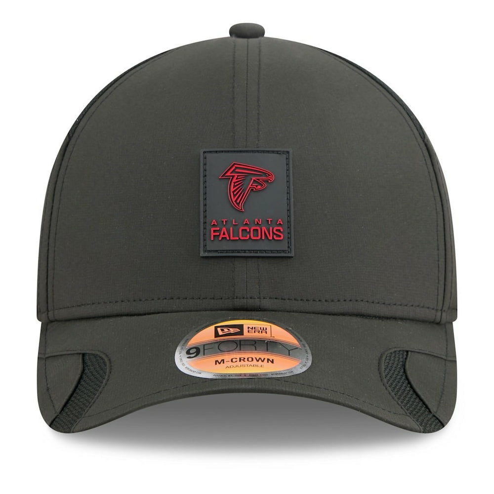Atlanta Falcons New Era 2025 Sideline M-Crown 9FORTY Adjustable Hat Black