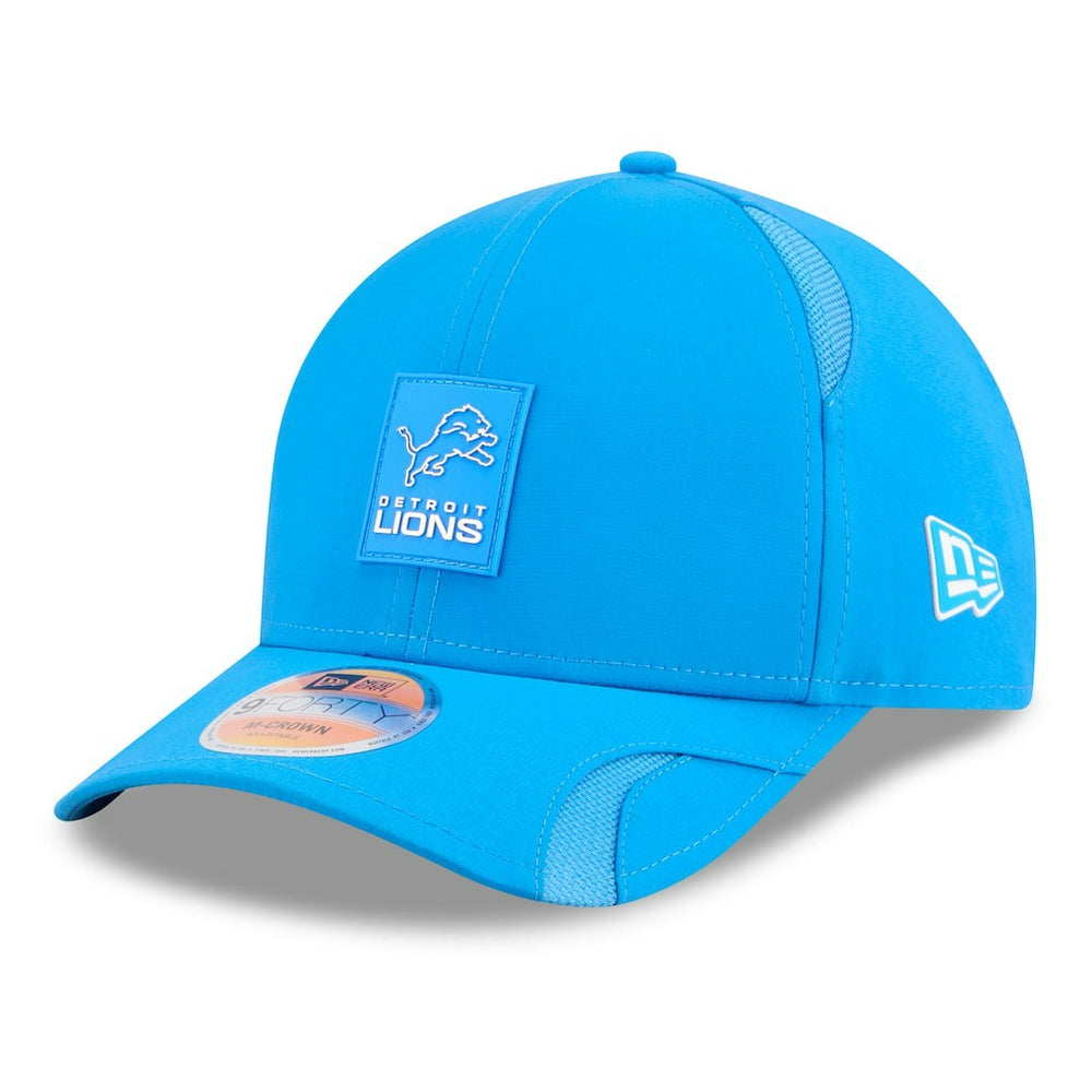 Detroit Lions New Era 2025 Sideline M-Crown 9FORTY Adjustable Hat Blue
