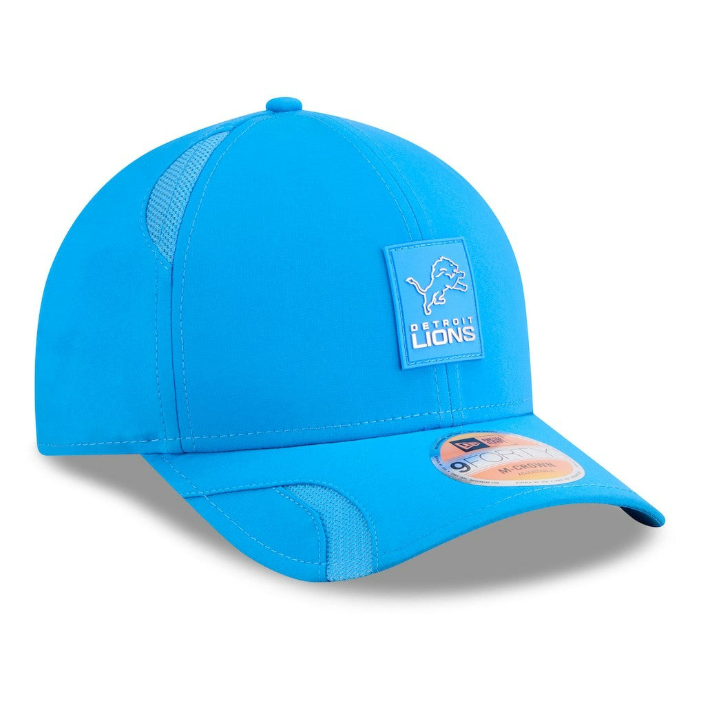 Detroit Lions New Era 2025 Sideline M-Crown 9FORTY Adjustable Hat Blue