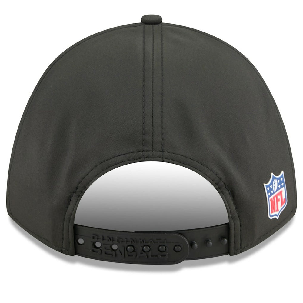 Cincinnati Bengals New Era 2025 Sideline M-Crown 9FORTY Adjustable Hat Black
