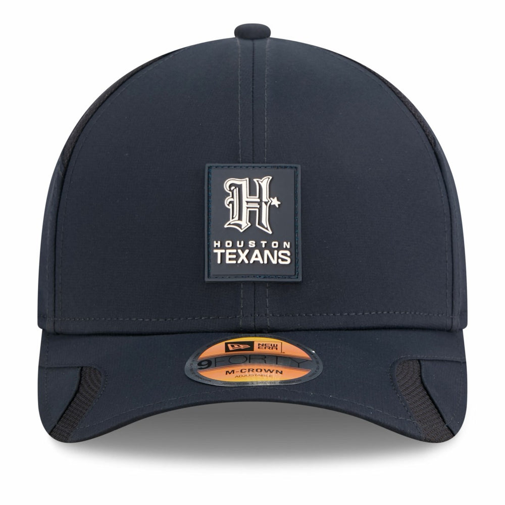 Houston Texans New Era 2025 Sideline H-Town M-Crown 9FORTY Adjustable Hat Navy
