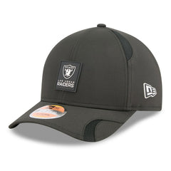Las Vegas Raiders New Era 2025 Sideline M-Crown 9FORTY Adjustable Hat Black