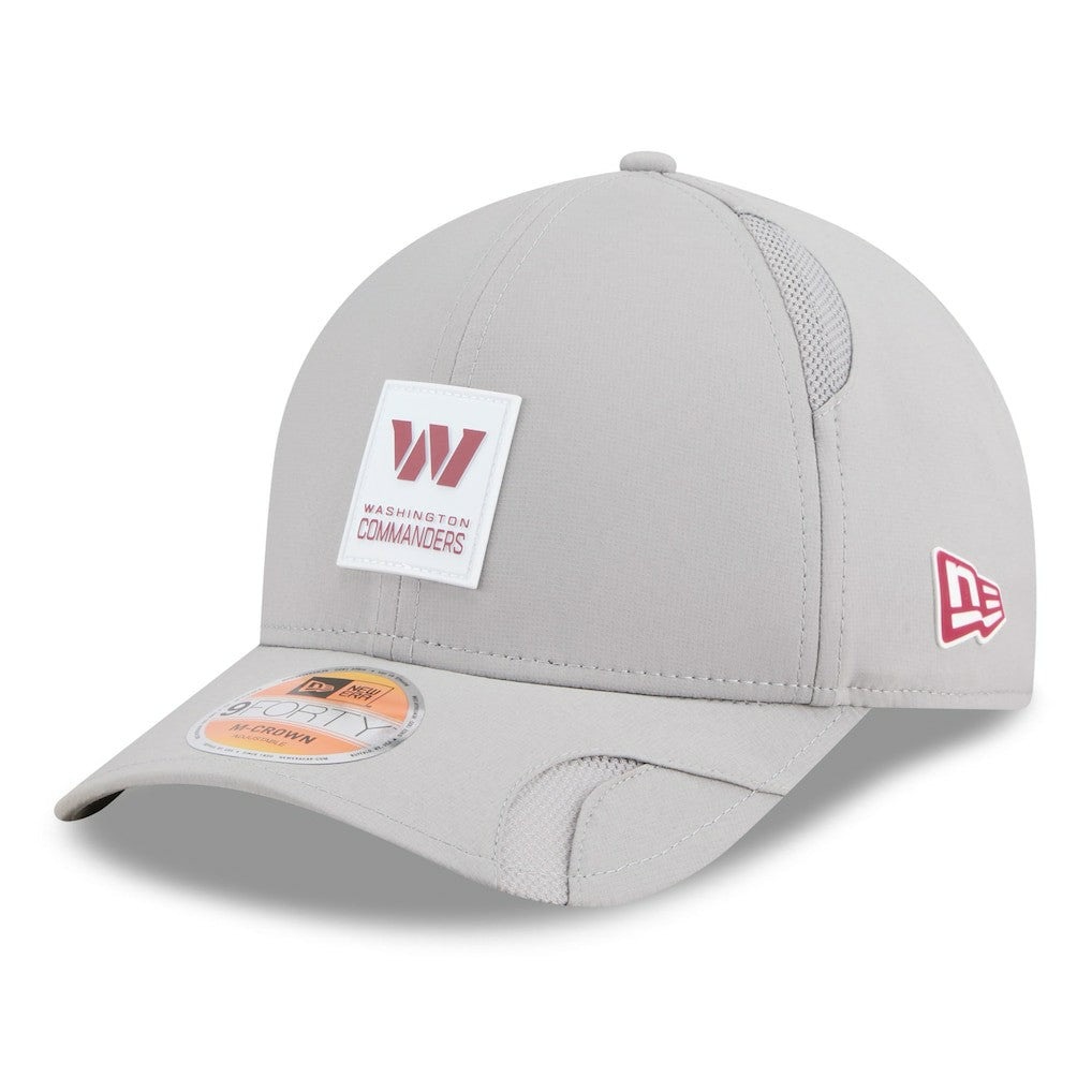 Washington Commanders New Era 2025 Sideline M-Crown 9FORTY Adjustable Hat Gray