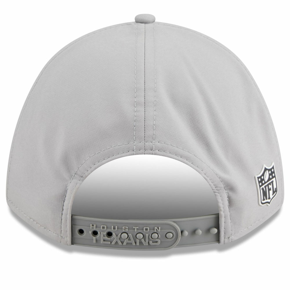 Houston Texans New Era 2025 Sideline M-Crown 9FORTY Adjustable Hat Gray