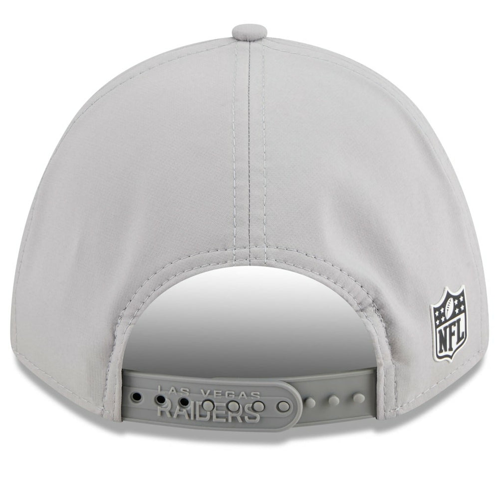 Las Vegas Raiders New Era 2025 Sideline M-Crown 9FORTY Adjustable Hat Gray