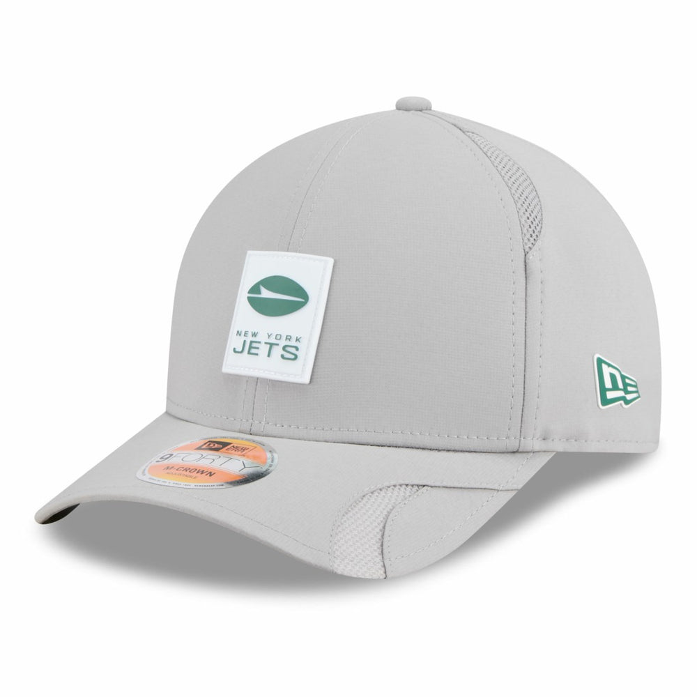 New York Jets New Era 2025 Sideline M-Crown 9FORTY Adjustable Hat Gray