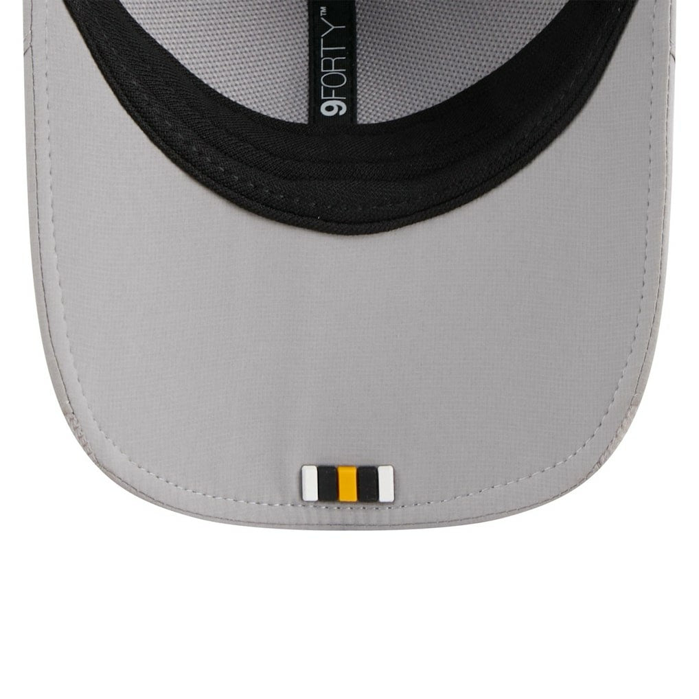 Pittsburgh Steelers New Era 2025 Sideline M-Crown 9FORTY Adjustable Hat Gray