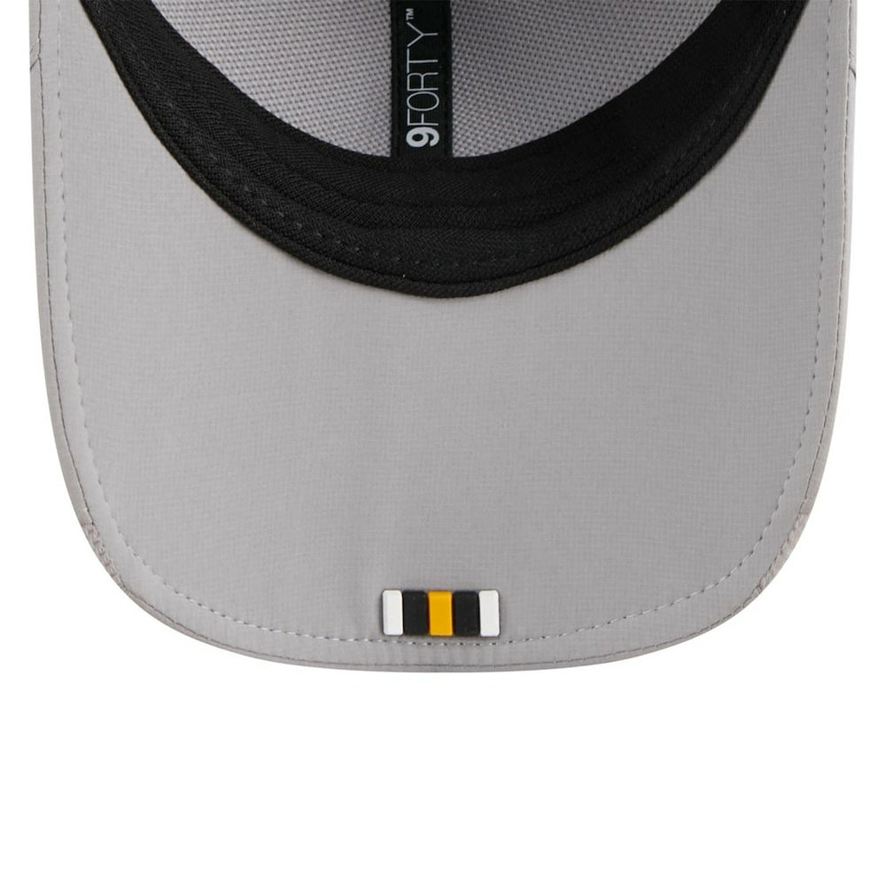 Pittsburgh Steelers New Era 2025 Sideline M-Crown 9FORTY Adjustable Hat Gray