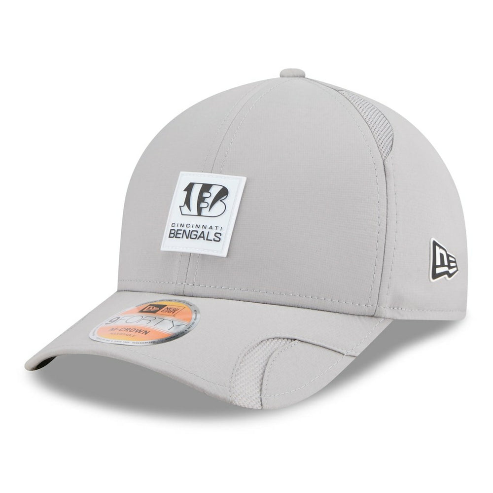 Cincinnati Bengals New Era 2025 Sideline M-Crown 9FORTY Adjustable Hat Gray