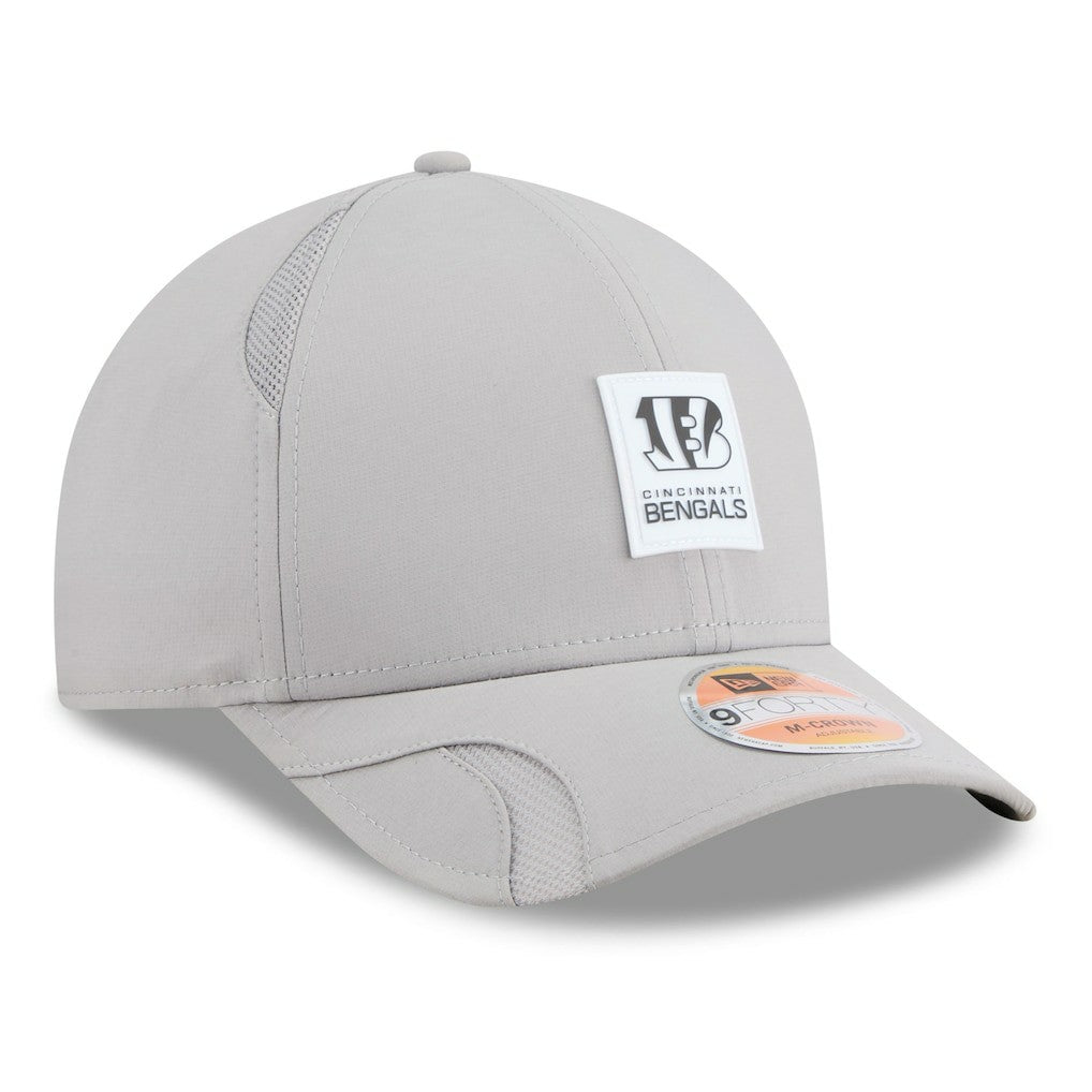Cincinnati Bengals New Era 2025 Sideline M-Crown 9FORTY Adjustable Hat Gray