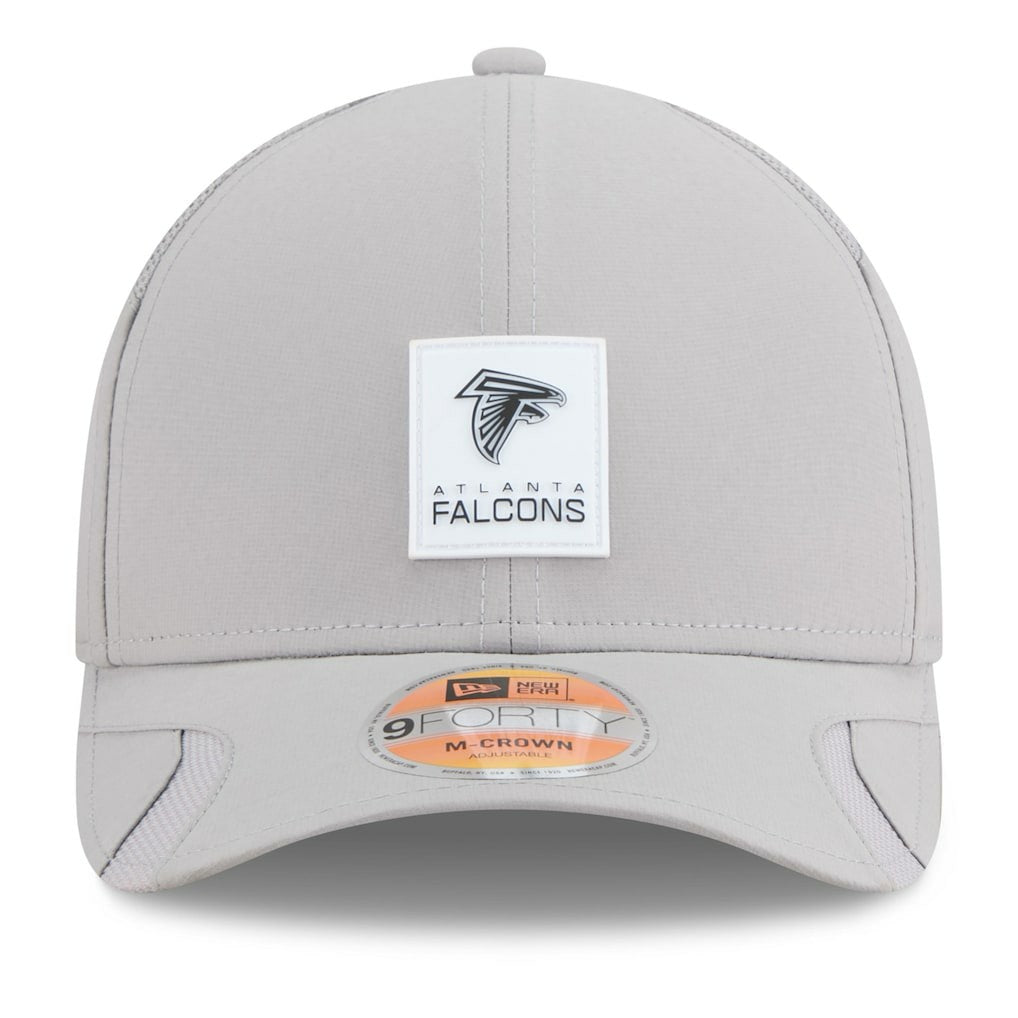 Atlanta Falcons New Era 2025 Sideline M-Crown 9FORTY Adjustable Hat Gray