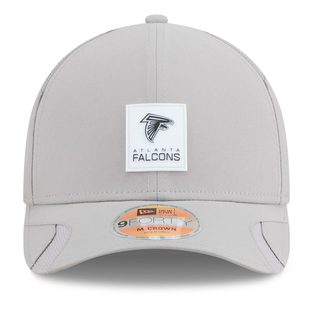 Atlanta Falcons New Era 2025 Sideline M-Crown 9FORTY Adjustable Hat Gray