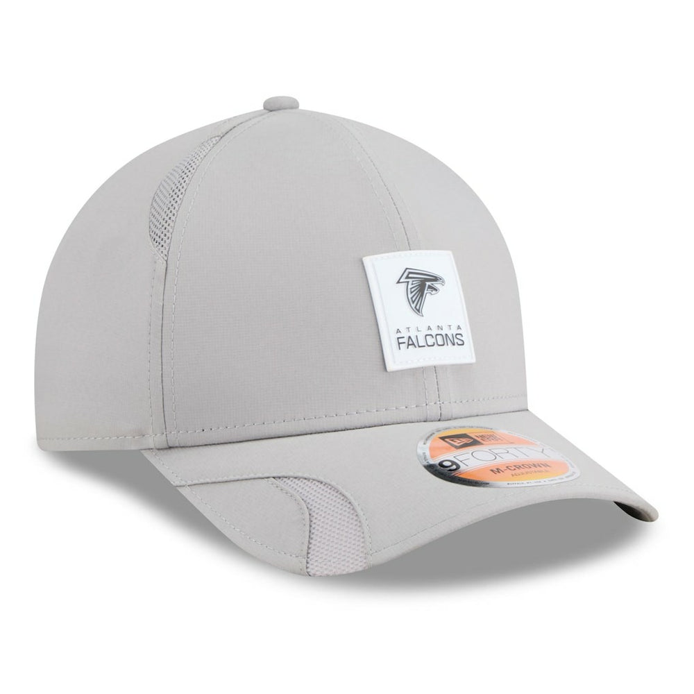 Atlanta Falcons New Era 2025 Sideline M-Crown 9FORTY Adjustable Hat Gray