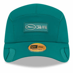 New York Jets New Era 2025 Sideline Runner Adjustable Hat Green