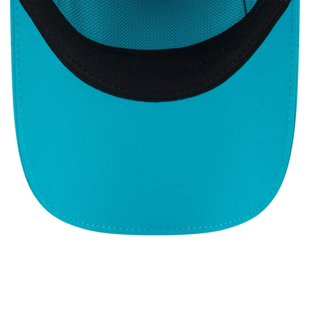 Miami Dolphins New Era 2025 Sideline Runner Adjustable Hat Aqua