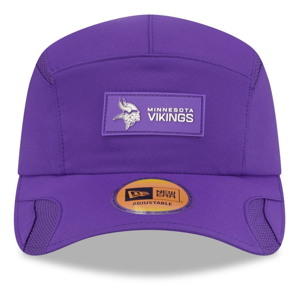 Minnesota Vikings New Era 2025 Sideline Runner Adjustable Hat Purple