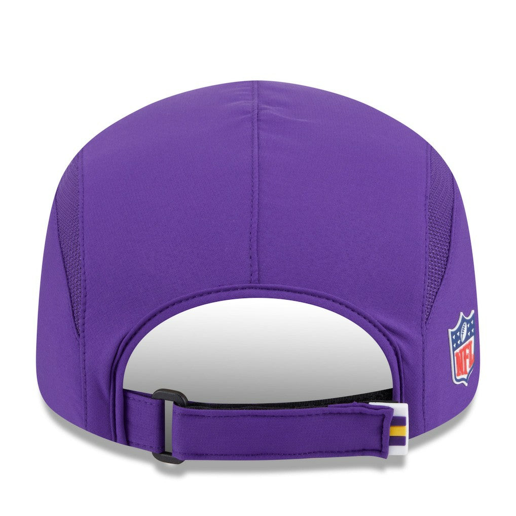 Minnesota Vikings New Era 2025 Sideline Runner Adjustable Hat Purple