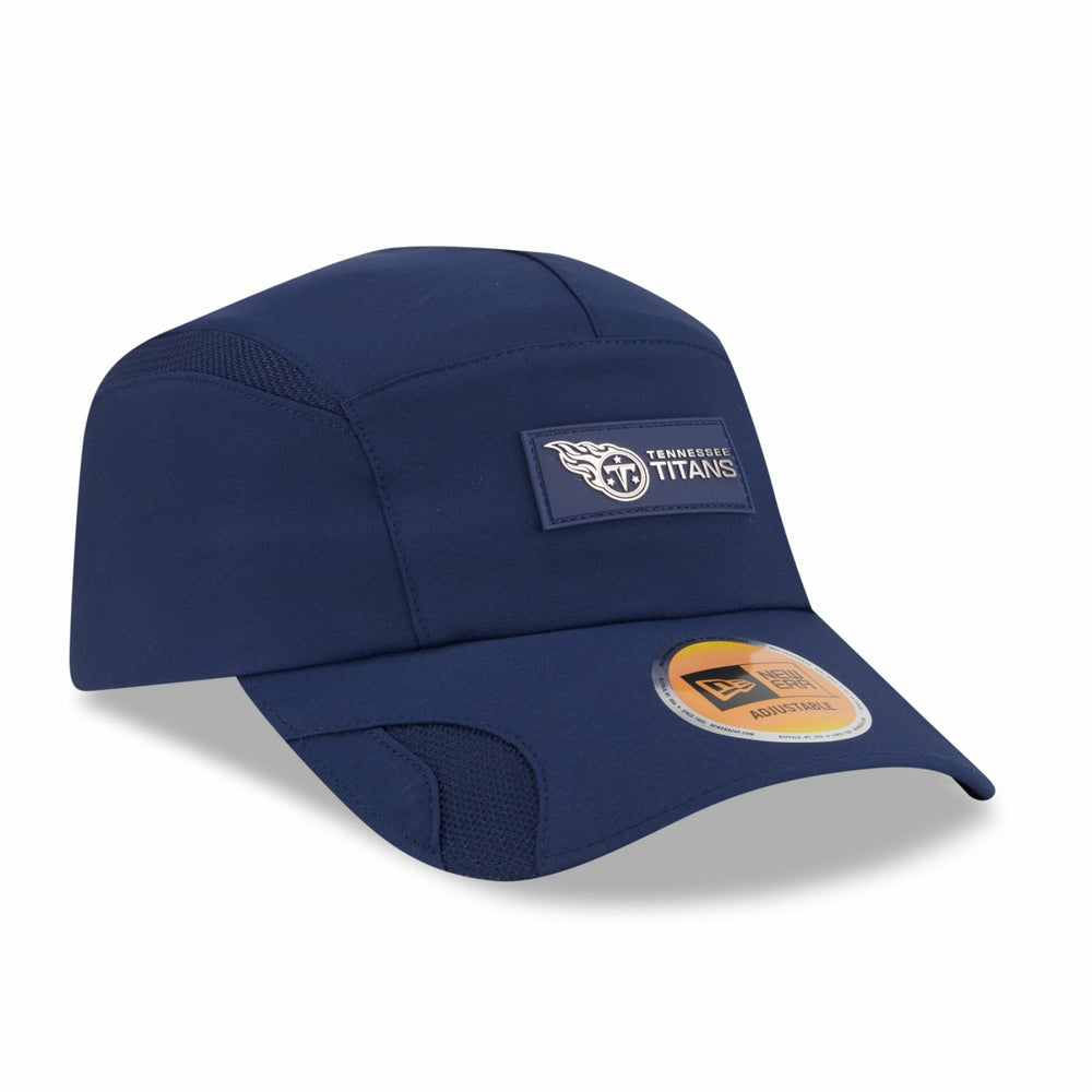 Tennessee Titans New Era 2025 Sideline Runner Adjustable Hat Navy