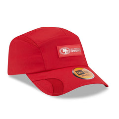 San Francisco 49ers New Era 2025 Sideline Runner Adjustable Hat Scarlet