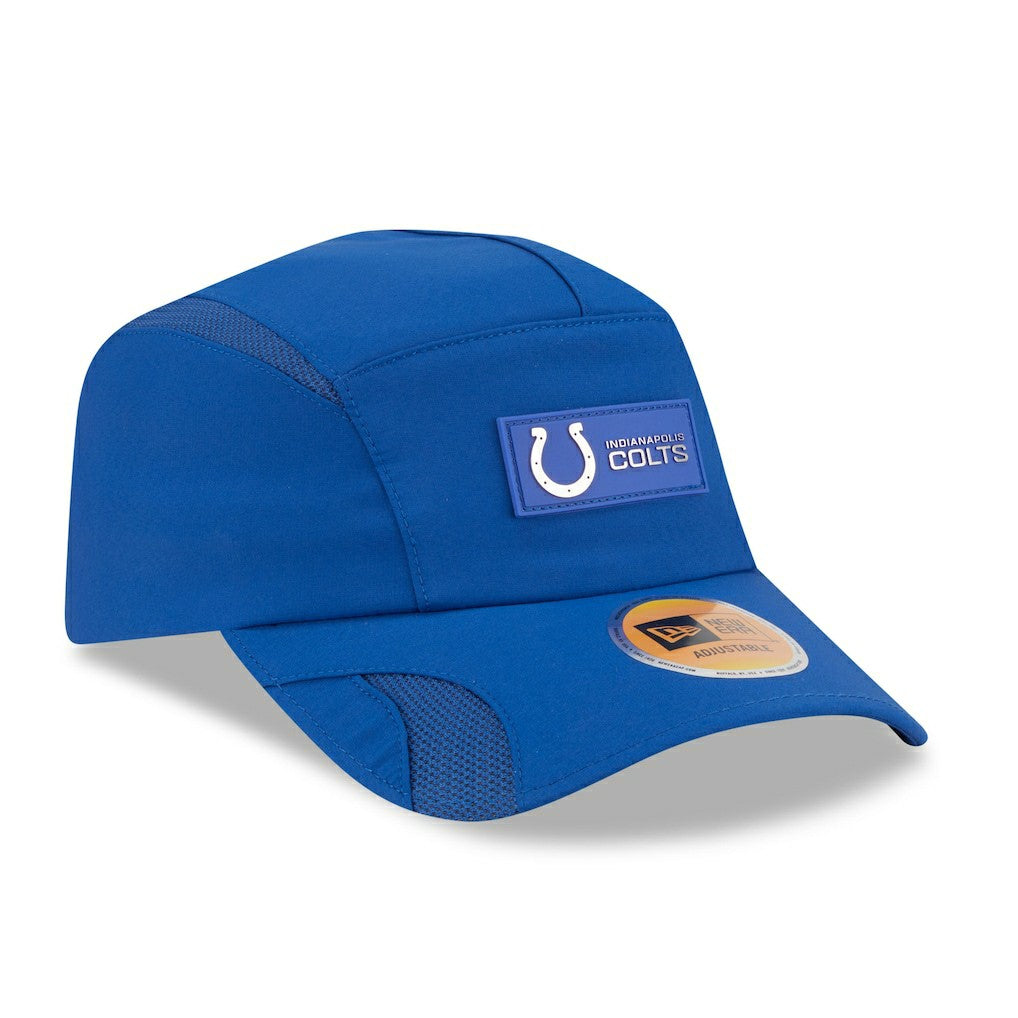 Indianapolis Colts New Era 2025 Sideline Runner Adjustable Hat Royal