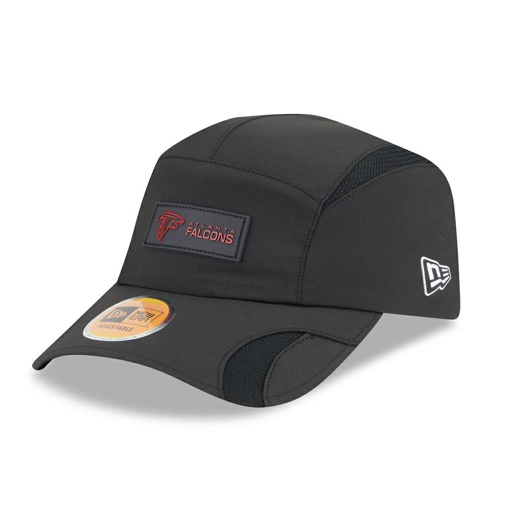 Atlanta Falcons New Era 2025 Sideline Runner Adjustable Hat Black