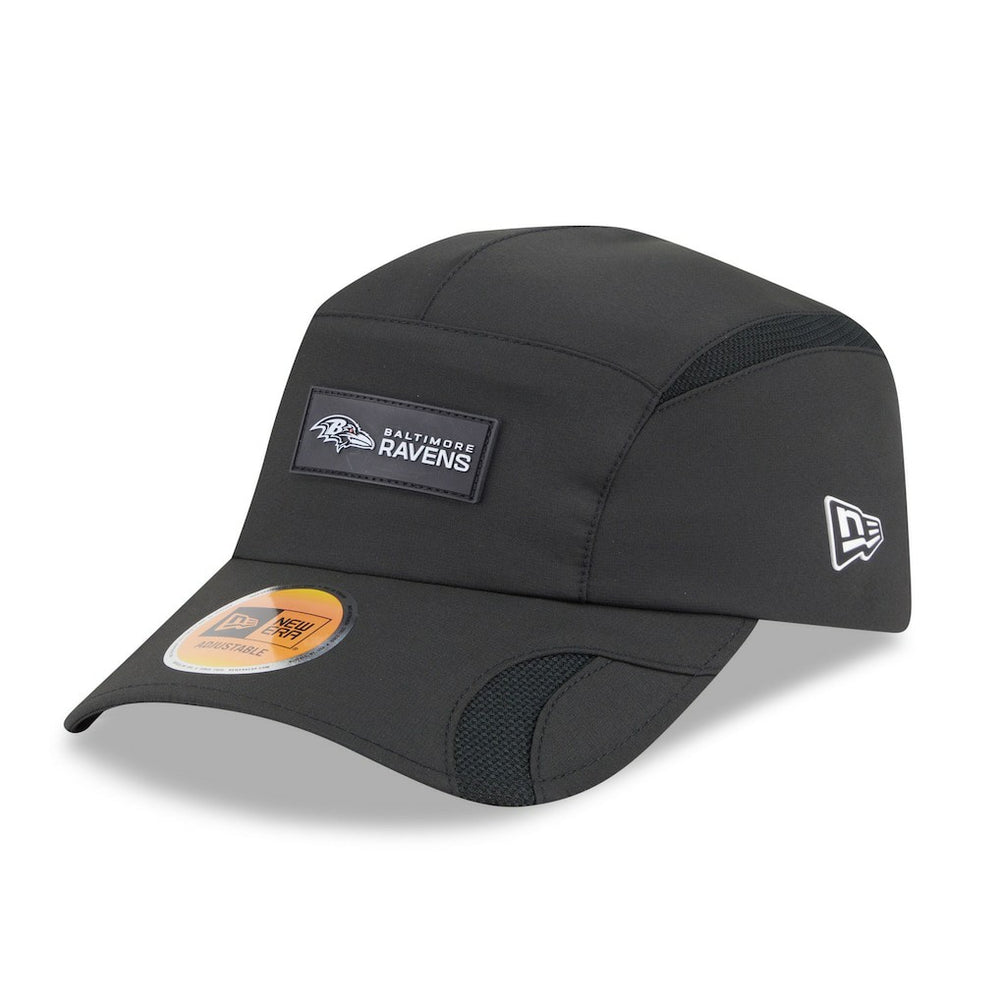 Baltimore Ravens New Era 2025 Sideline Runner Adjustable Hat Black