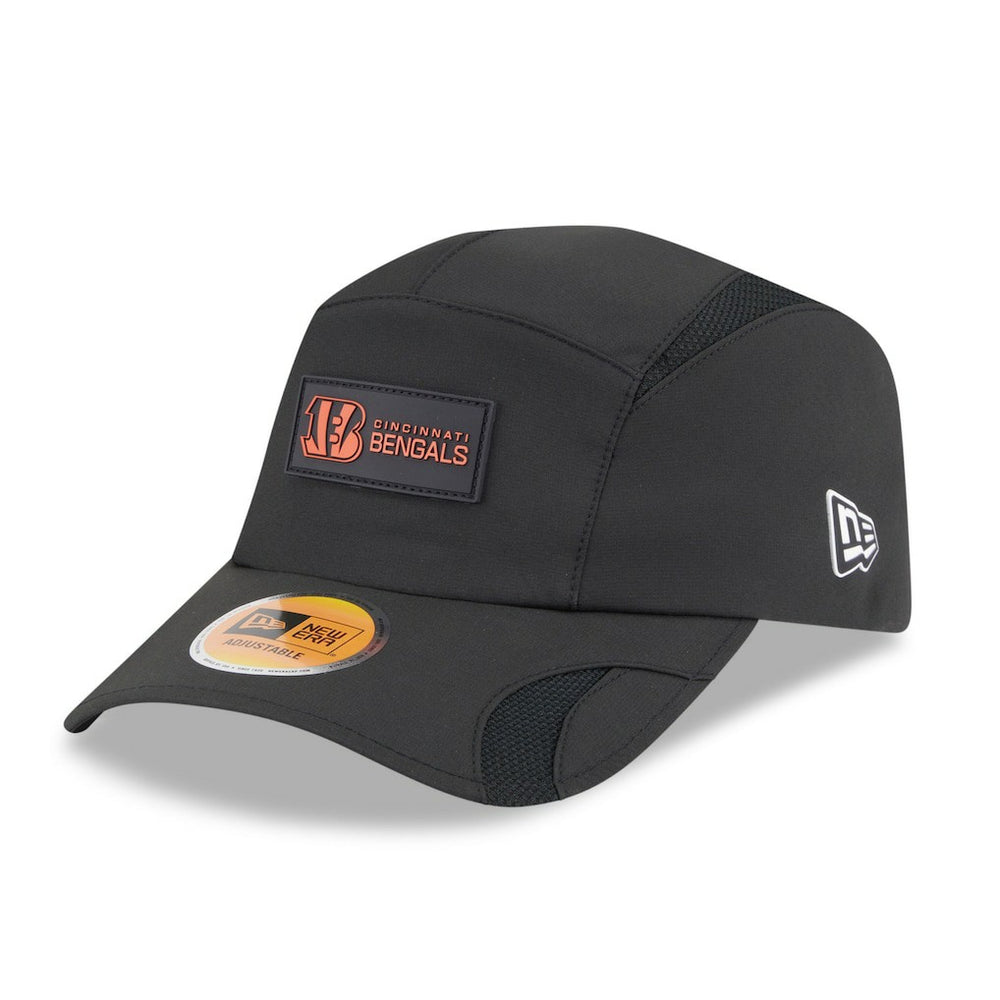 Cincinnati Bengals New Era 2025 Sideline Runner Adjustable Hat Black