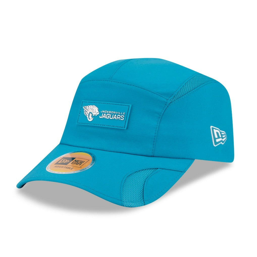 Jacksonville Jaguars New Era 2025 Sideline Runner Adjustable Hat Teal