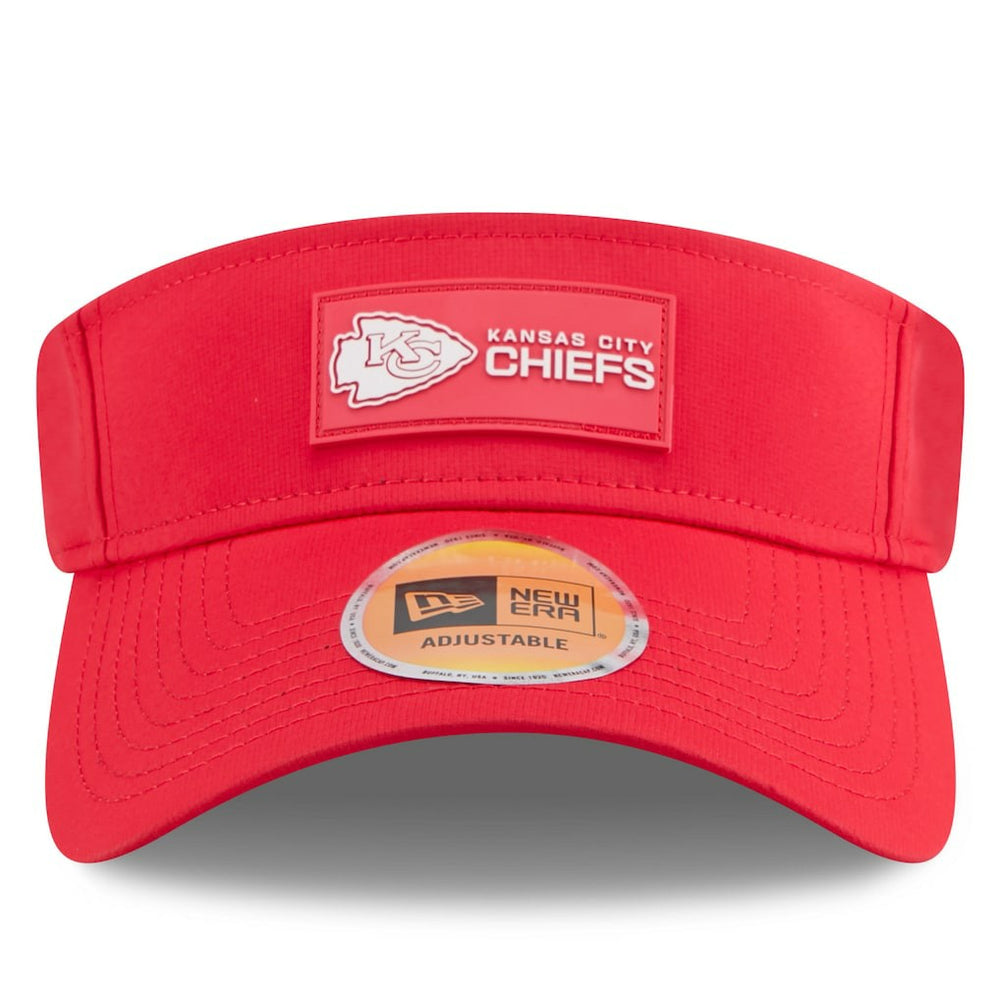 Kansas City Chiefs New Era 2025 Sideline Visor Red